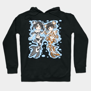 Goldfish Mermaid Sisters Hoodie